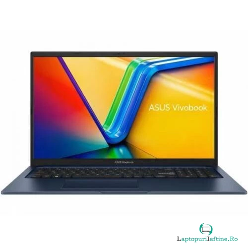 Asus Laptop Asus VivoBook X1704VA, Intel Core i5-1335U, 17.3 inch FHD, 16GB RAM, 1TB SSD, No OS, Albastru