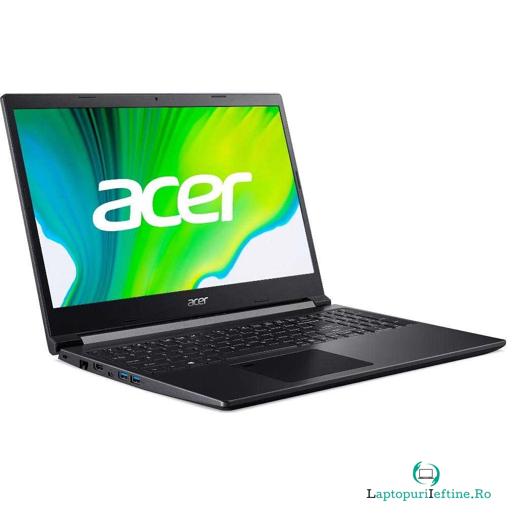 Laptop Gaming Acer Aspire 7 A715, AMD Ryzen&trade; 5 3550H, 8GB DDR4, SSD 256GB, NVIDIA GeForce GTX 1650 4GB, Free DOS