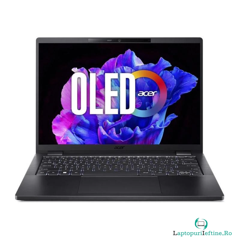Laptop Acer 14'' TravelMate P6 TMP614-53, 2.8K OLED, Intel Core i7-1355U, 32GB LPDDR5, 1TB SSD, Intel Iris Xe, Windows 11 Pro, Black la 3,496.99 lei ron