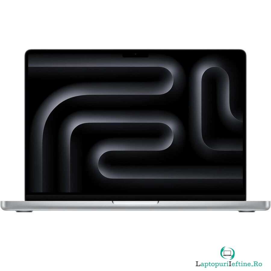 Laptop Apple MacBook Pro 14 cu procesor Apple M4, 10 nuclee CPU si 10 nuclee GPU, 32GB RAM, 512GB SSD, Silver, Tastatura Internationala