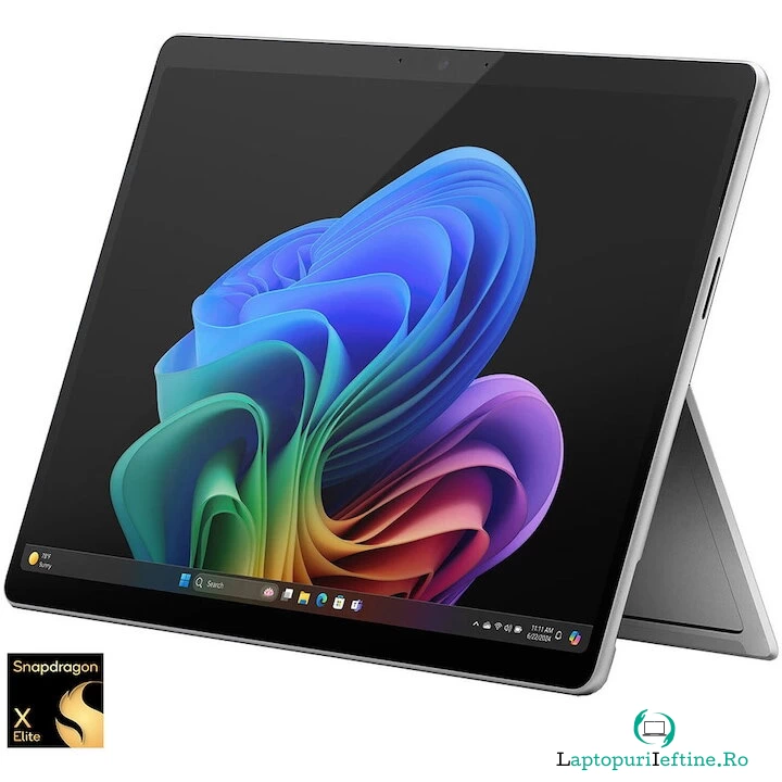 Microsoft Notebook, Microsoft Surface Pro 11, Snapdragon X Elite 16GB, platina la 8,970.99 lei ron