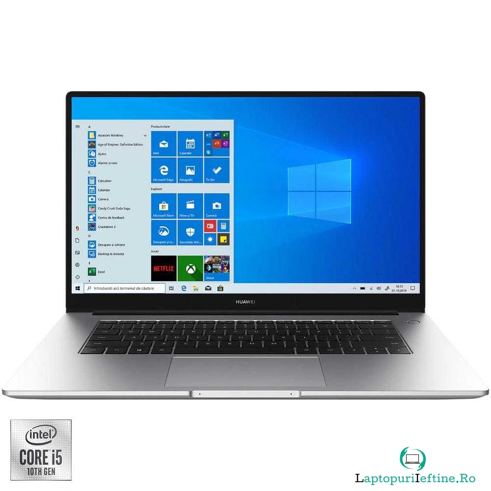Laptop Huawei MateBook D15 2021, Intel® Core&trade; i5-10210U, 16GB DDR4, 512GB SSD, Intel® UHD Graphics, Windows 10 Home