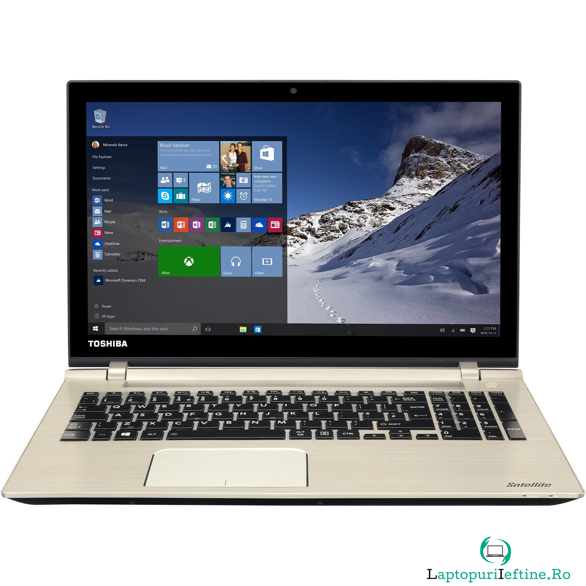 Laptop Toshiba Satellite P50-C-11H L, Intel Core i5-5200, 8GB DDR3, SSD 256GB, nVidia GeForce GT 930M 2GB, Windows 8.1