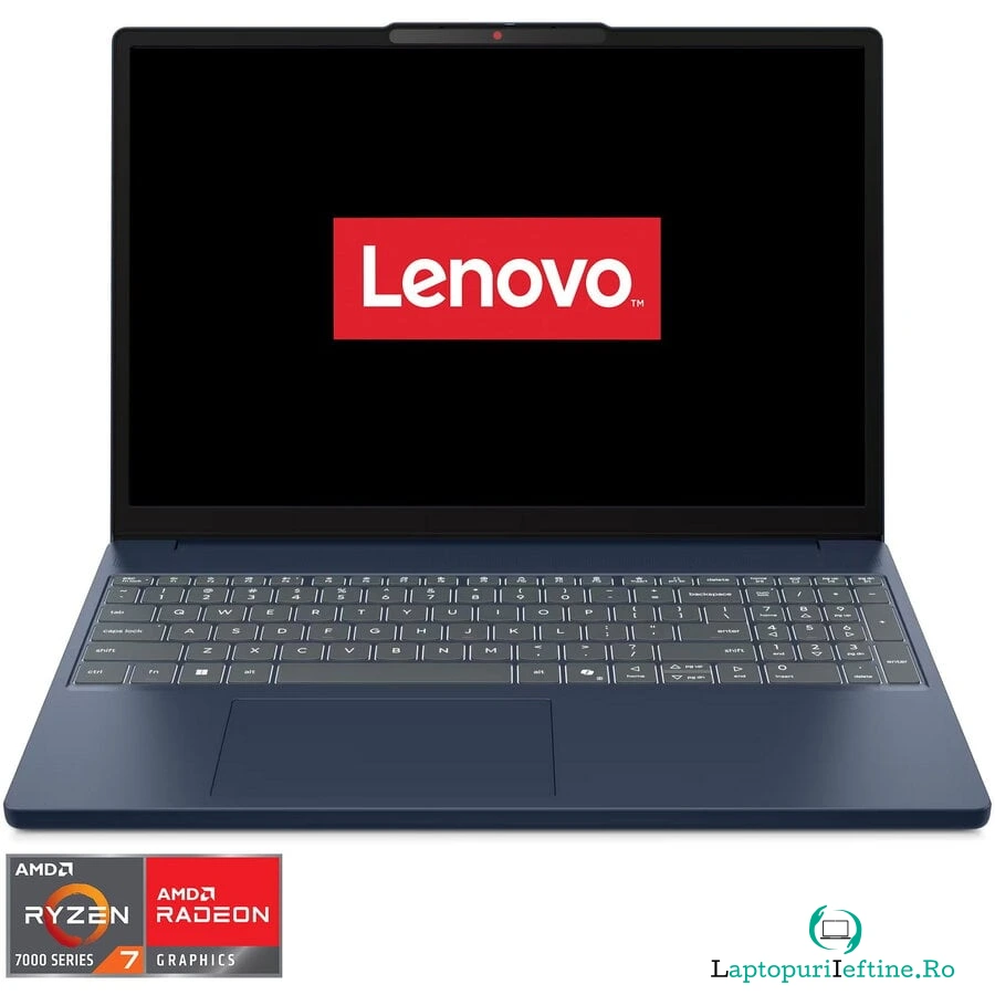 Laptop Lenovo IdeaPad Slim 3 15ARP10 cu procesor AMD Ryzen™ 7 7735HS pana la 4.75GHz, 15.3&#039;&#039;, WUXGA, IPS, 16GB DDR5 RAM, 512GB SSD, AMD Radeon™ 680M Graphics, No OS, Cosmic Blue