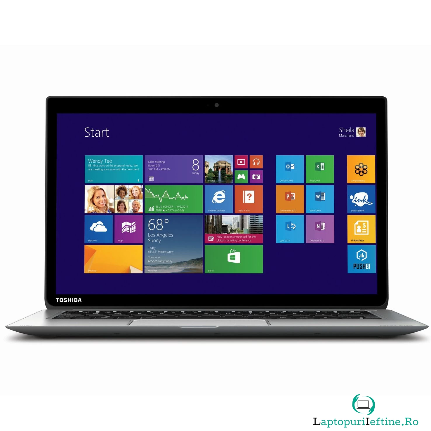 Laptop Toshiba Kirabook-10D, Intel Core i7-5500, 8GB DDR3, SSD 256GB, Intel HD Graphics, Windows 8.1