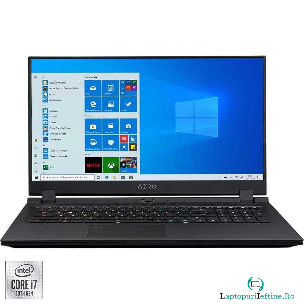 Laptop Gaming Gigabyte Aero 17 KC, Intel&#174; Core&trade; i7-10870H, 16GB DDR4, SSD 1TB, NVIDIA GeForce RTX 3060 6GB, Windows 10 Home la 11,499.99 lei ron