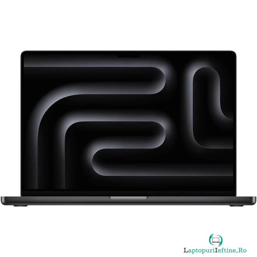 Laptop Apple MacBook Pro 16 cu procesor Apple M4 Pro, 14 nuclee CPU si 20 nuclee GPU, 24GB RAM, 512GB SSD, Space Black, INT KB