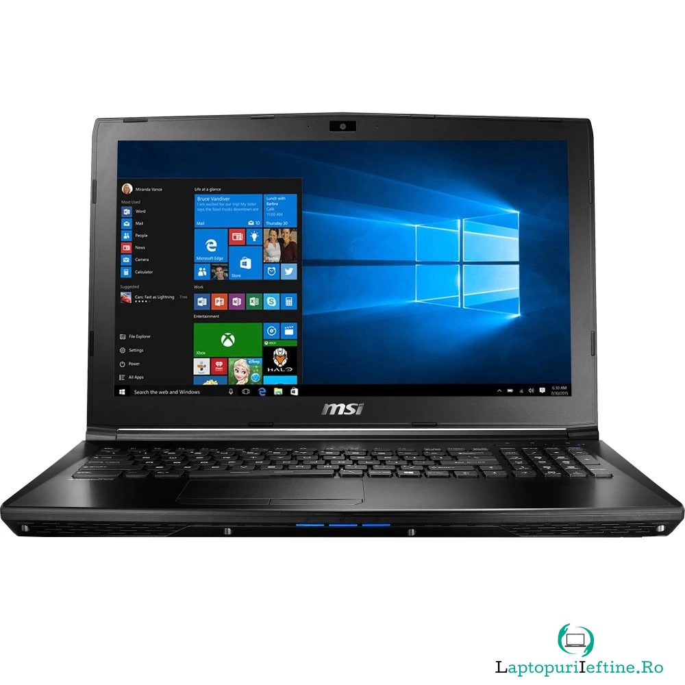 Laptop Gaming MSI GL62VR 7RFX, Intel Core i7-7700HQ, 8GB DDR4, HDD 1TB + SSD 256GB, nVidia GeForce GTX 1060 3GB, Windows 10 Home