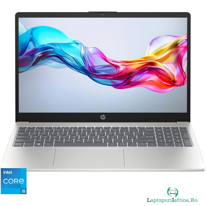 Laptop HP 15-fd0069nq cu procesor Intel® Core™ i5-1334U pana la 4.6GHz, 15.6&#039;&#039;, Full HD, 16GB DDR4 RAM, 512GB SSD, Intel® Iris® Xᶱ, Free DOS, Silver