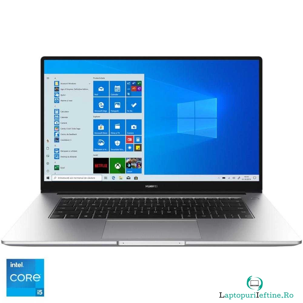 Laptop Huawei MateBook D15 2021, Intel® Core&trade; i5-1135G7, 16GB DDR4, SSD 512GB, Intel® Iris® Xe Graphics, Windows 10 Home