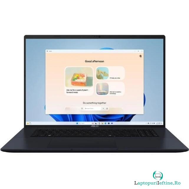 Laptop ASUS Vivobook 18 M1807HA cu procesor AMD Ryzen™ 7 260 pana la 5.1GHz, 18&#039;&#039;, WUXGA, IPS, 144Hz, 32GB DDR5 RAM, 1TB SSD, AMD Radeon™ Graphics, No OS, Quiet Blue
