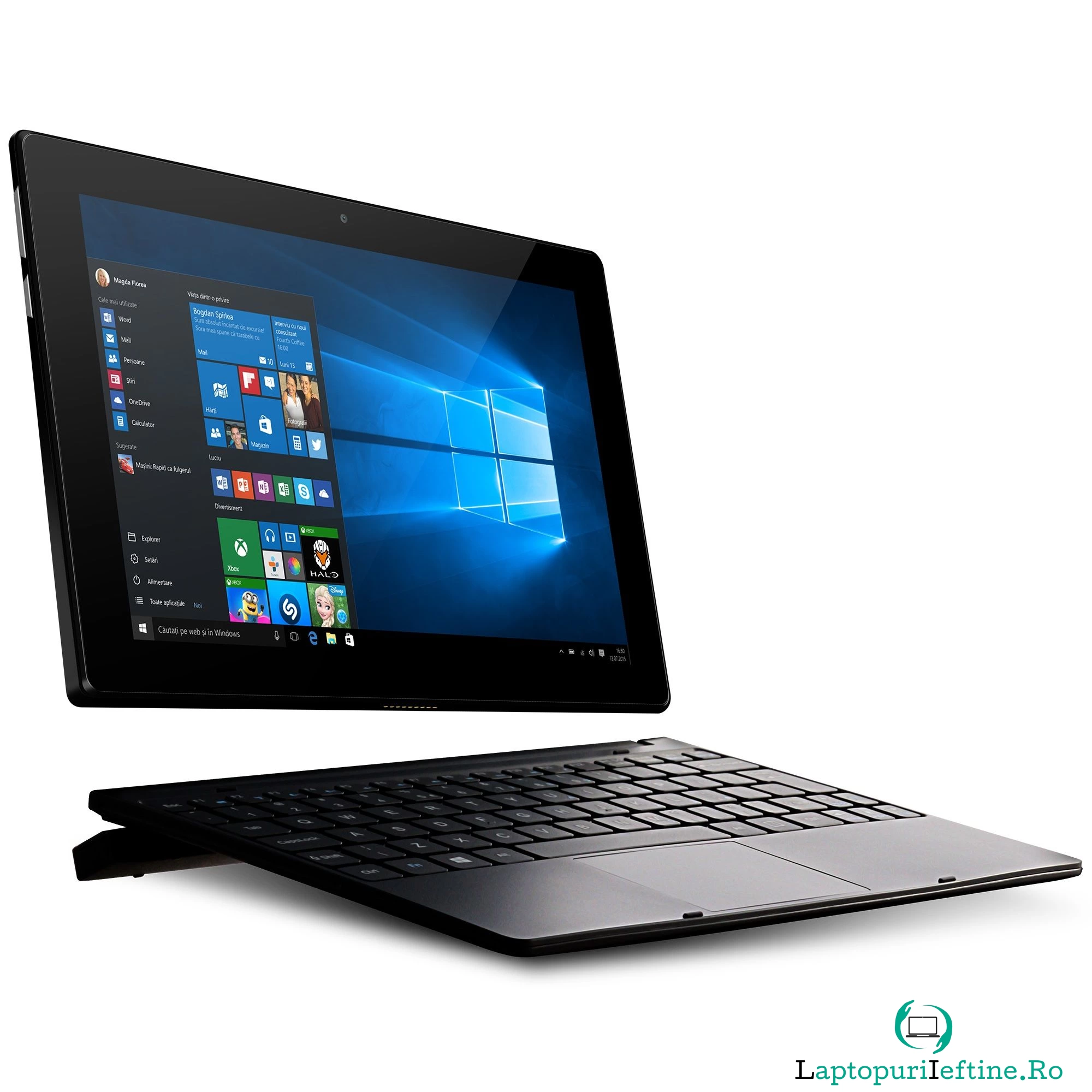 Laptop 2 in 1 Allview Wi10N Pro, Intel Z3735F, 2GB DDR3, HDD 32GB, Windows 10